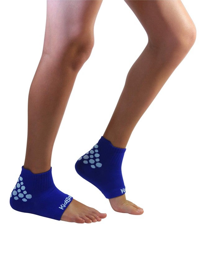 KidSole RX Gel Sports Sock for Kids with heel sensitivity from Severs Disease, Plantar Fasciitis (Kid's 2-7, Blue) - Image 5